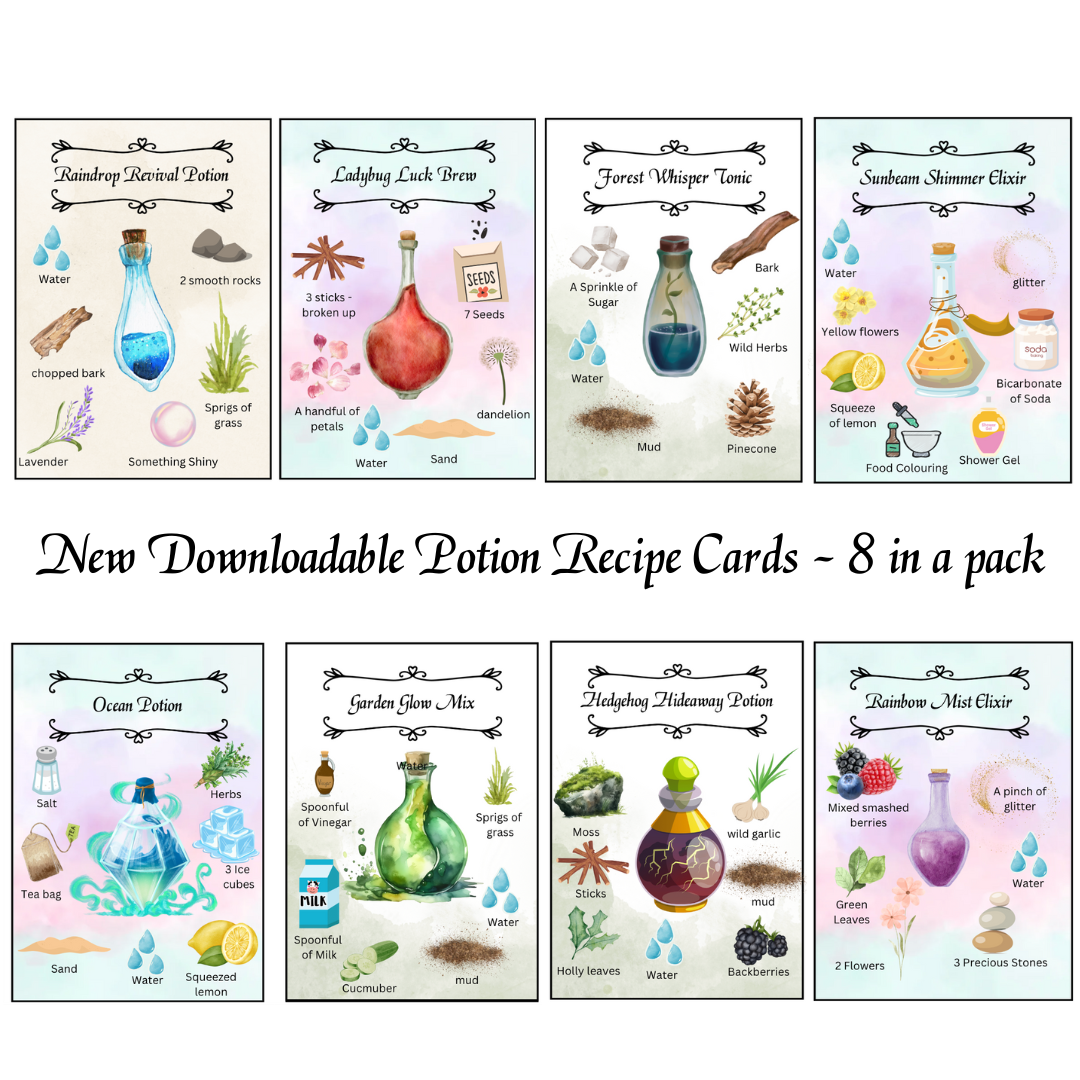 Reg Potion Potion Recipe Cards – The Potion Lab UK